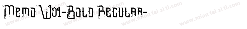 MemoW01-Bold Regular字体转换